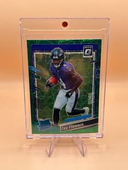 2023 Zay Flowers Optic Green Velocity Rated Rookie card🔥