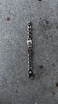 Silver punk jewelry bracelet
