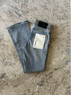 Purple Super Stack Skinny Flare Jeans