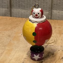 Avon Roly Poly Clown Vintage Ornament 