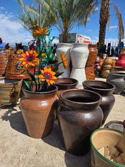 Gorgeous Talavera & Terracotta Planters Await🌷🪴handcrafted metal art