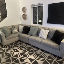 Grey West Elm couch