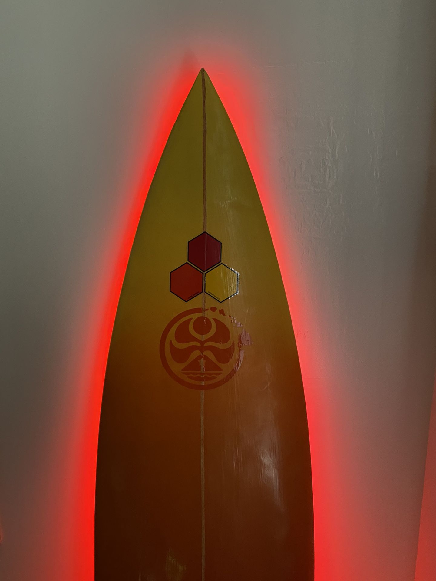 Surfboard With LED For Decoration