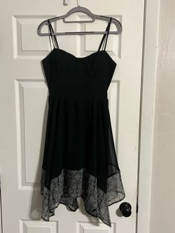 Black Spaghetti Strap Mini Dress