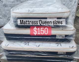 Mattress Pillow top At Low Prices ✨in plastic✨ ⭐️Queen $150 ⭐️Full $130 ⭐️Twin $120 ⭐️King $280 ⭐️Cal King $280 🚚Delivery available $30