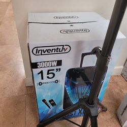 14’ BLUETOOTH SPEAKER KAREOKE MIC STAND TRIPOD