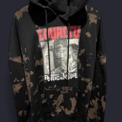 Poetic Justice Tupac Bleach Dye Hoodie