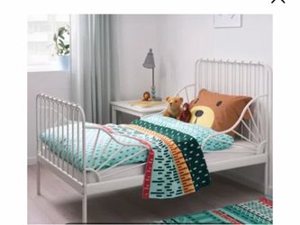 IKEA metal white twin beds x2