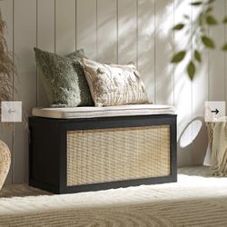 Storage Stool With Cushion 