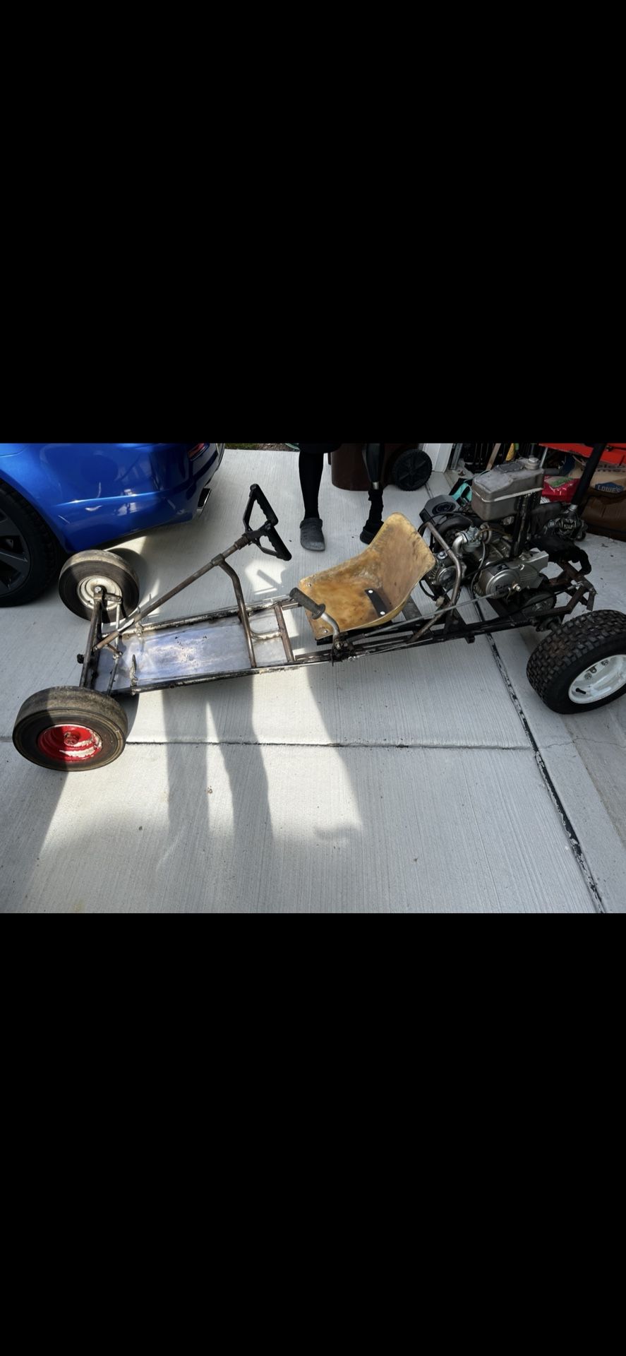4 Speed Go-Cart ( Was Built With A 50cc Dirt Bike Engine )