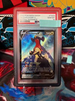 Garchomp V Full Art #TG23 PSA 10