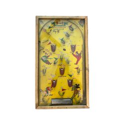 Vintage 1950s Pinball Pachinko  Game 5-in-1 ELECTRIC  POOSH-M-UP "Big Five"
