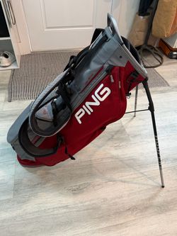 Ping Golf stand bag hoofer lite red