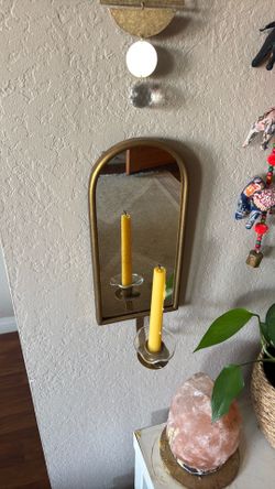 Mirror candle holder