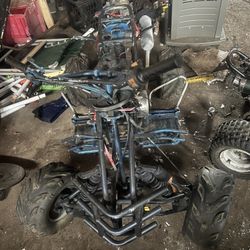 3 Quad Frames With Engine 