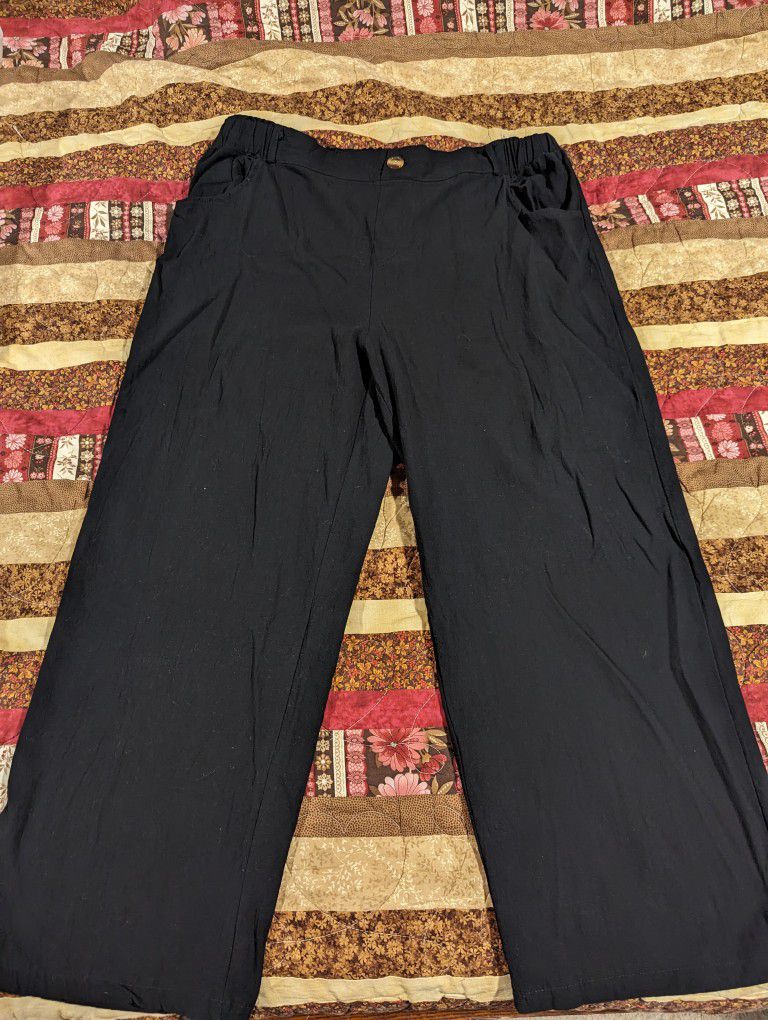 Black 2XL Ladies Pants