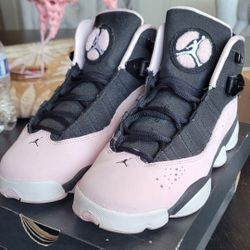 Air Jordan 6 Rings GS 'Black Pink Foam' 323399-006