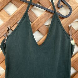 Green Crop Top