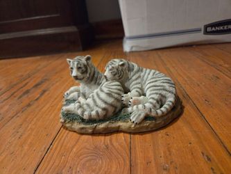 White Tigers Figurine