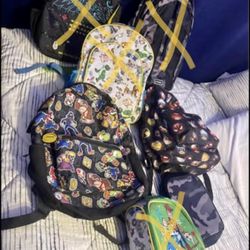 Back Packs And Lunch Packs. Each  $5