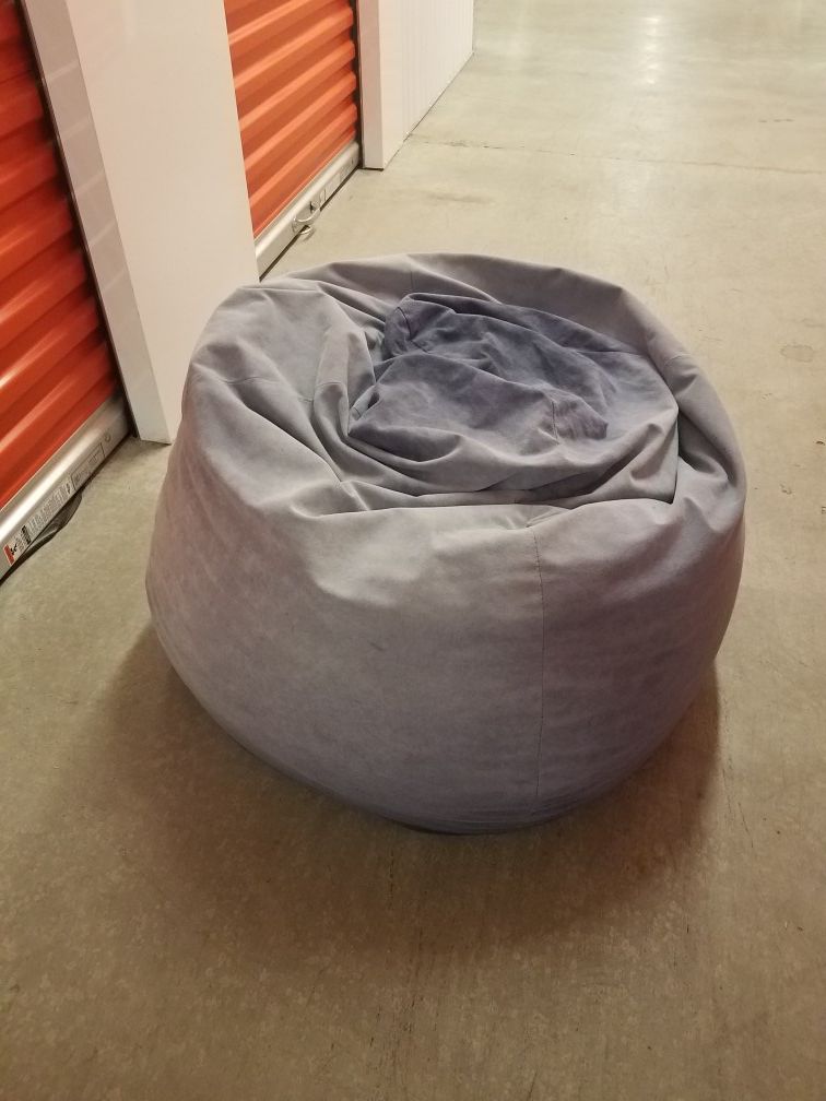 Large Gray Bean Bag Chair