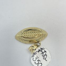 Gold Pendant Football Style 10K 