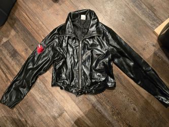 Spirit Halloween's Bride of Chuck Faux Leather Jacket Size Large