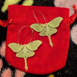 Luna Moth Earrings 