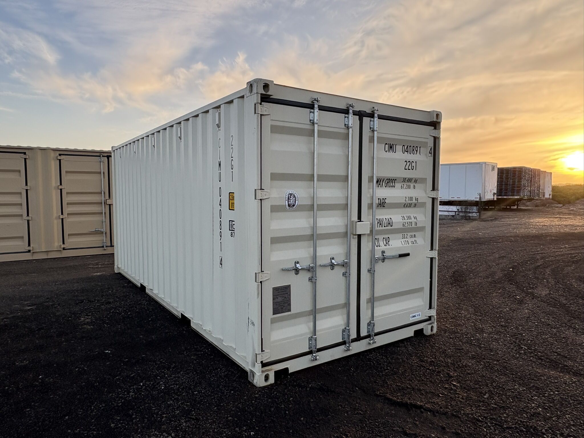 20 FOOT NEW 1-TRIP CONTAINER STD SHED,STORAGE,SHIPPING,CONEX