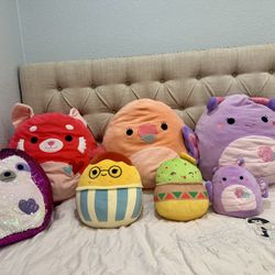 Large and small Squishmallows 