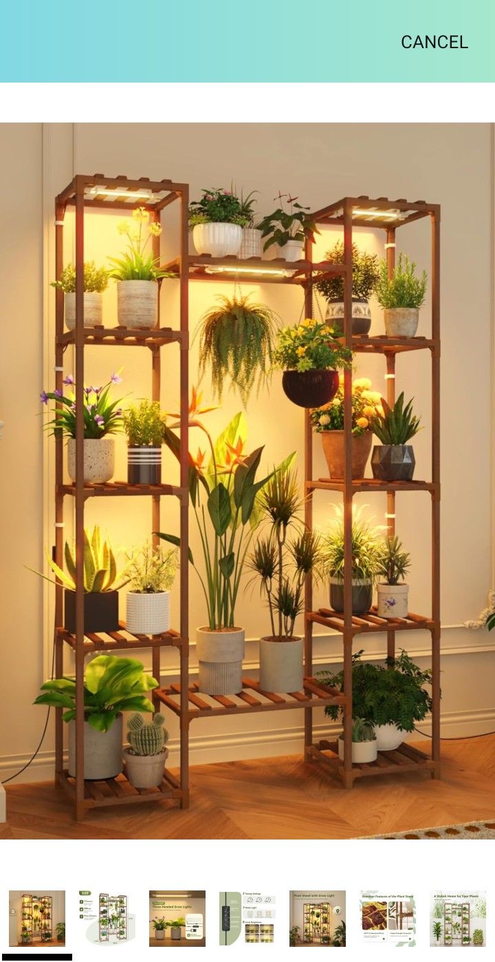 5 Teir  Plant Stand With Growlights