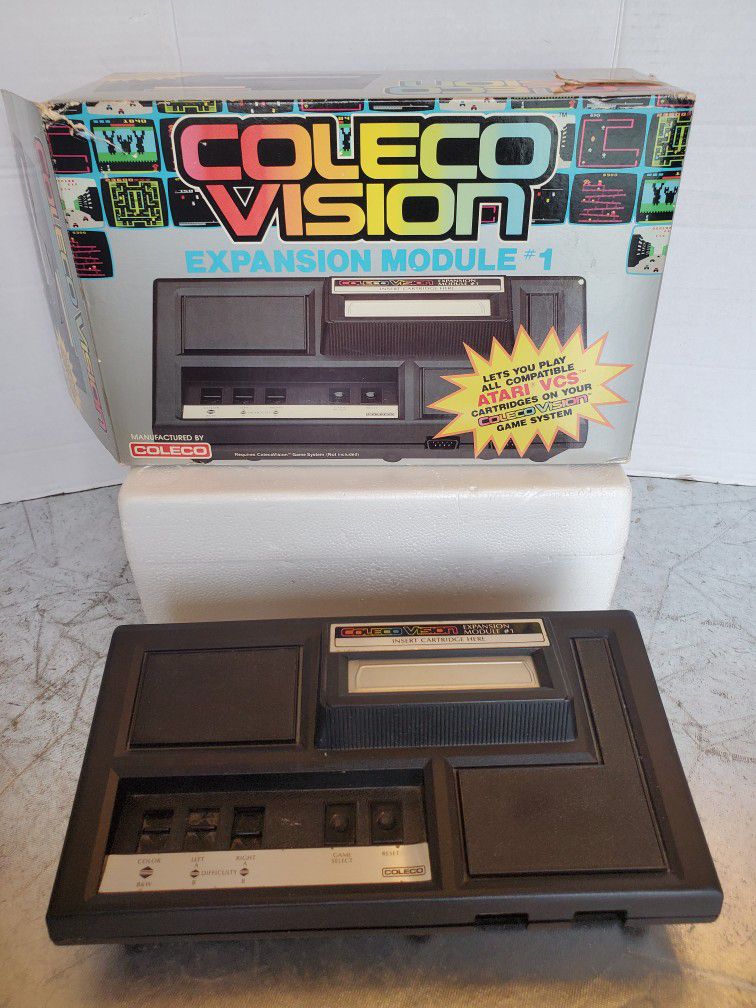 Coleco ColecoVision Expansion Module 1 Atari 2600 Model 2405 with orginal box