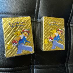 Pokemon Gold Foil Card Deck Pack 55 Pcs New Sealed - $20