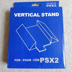 NEW IN BOX VERTICAL STAND DOCK FOR SONY PLAYSTATION PS2 GAME CONSOLE 