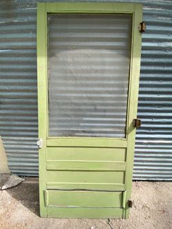 Four 1950s Vintage Farmhouse 3 Panel Screen Doors $130.00ea.