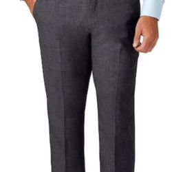 Brand new Men's J.M. Haggar Premium Slim-Fit 4-Way Stretch Flat-Front Dress Pants. Super flex waistband. Color chcoal size 32Wx 38L slim .