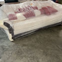 Brand, new sofa and loveseat