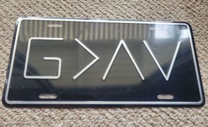 God is Greater License Plate