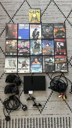 PS2 Slim with games