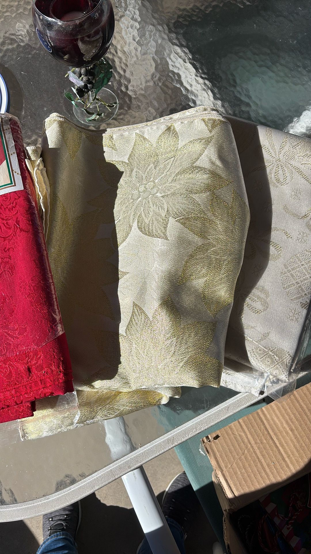 Beautiful 3  Tablecloth And New Condition