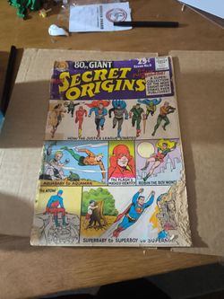 1965 super vintage secret origins DC comic book