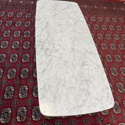 Vena 43.5" Marble Coffee Table - Walnut