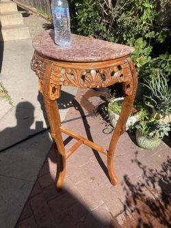Vintage/Antique Marble Top Side table. Good Condition.