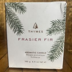 Thymes  NIB Frasier Fur 6.5 Ounces Candle