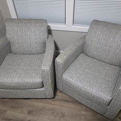 2 Swivel Glider Chairs