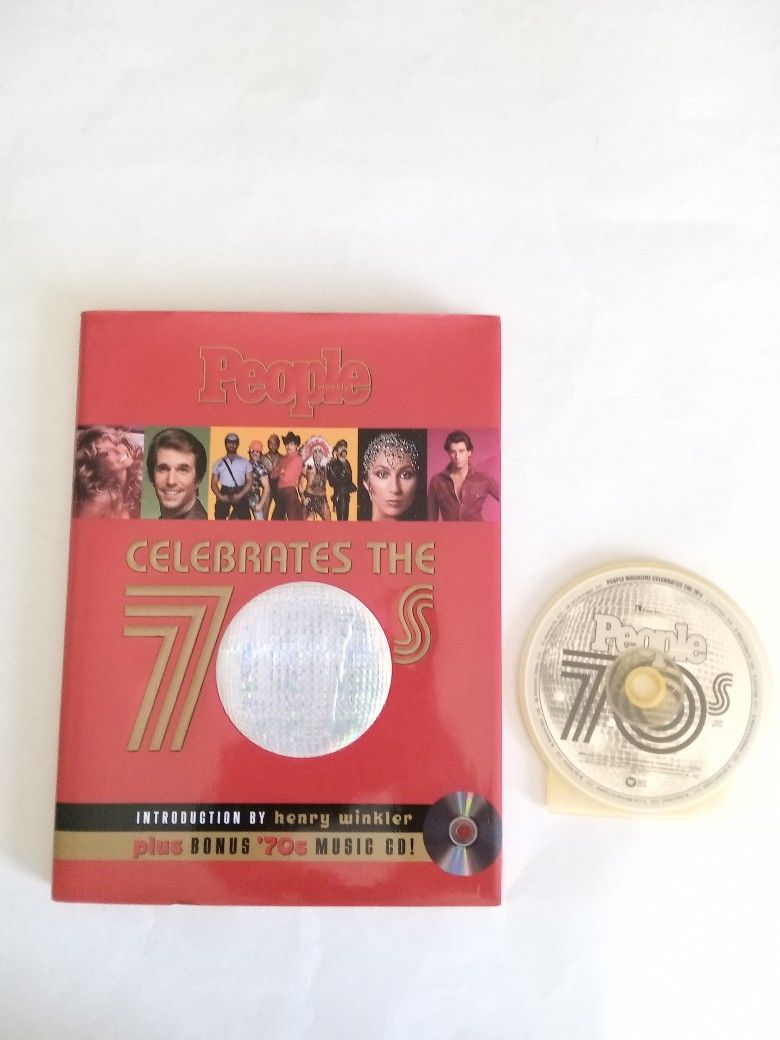 NEW Hardcover People Celebrates The 70's With Music CD