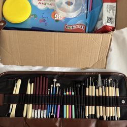 Air Dry Modeling Clay and Accessories