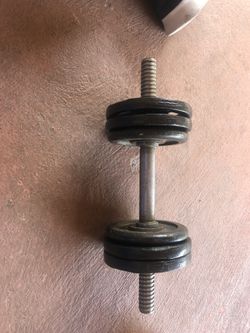 Dumbbell weights exercise