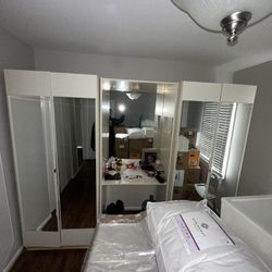 Storage Closet With Mirror 