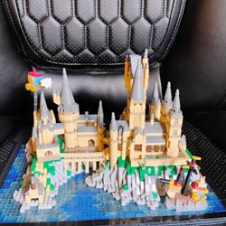 Mini Block Hogwarts Castle Display Set – Complete w/ Box & Instructions – Missing 2 Pieces (Workaround Noted)